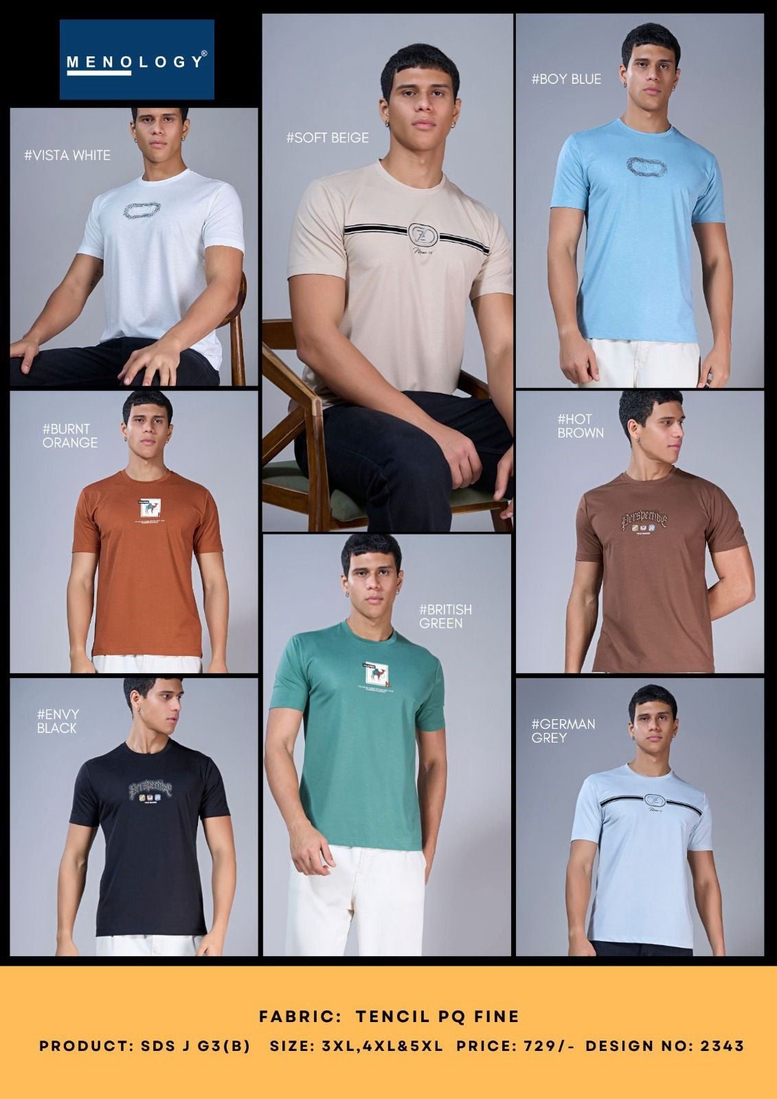 Sds J G3 B Plus Size Menology Tencil Mens Tshirts Exporter Ahmedabad