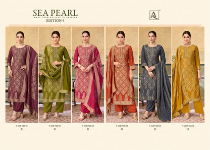 Sea Pearl Edition 3 Alok Viscose Muslin Karachi Salwar Suits Wholesaler