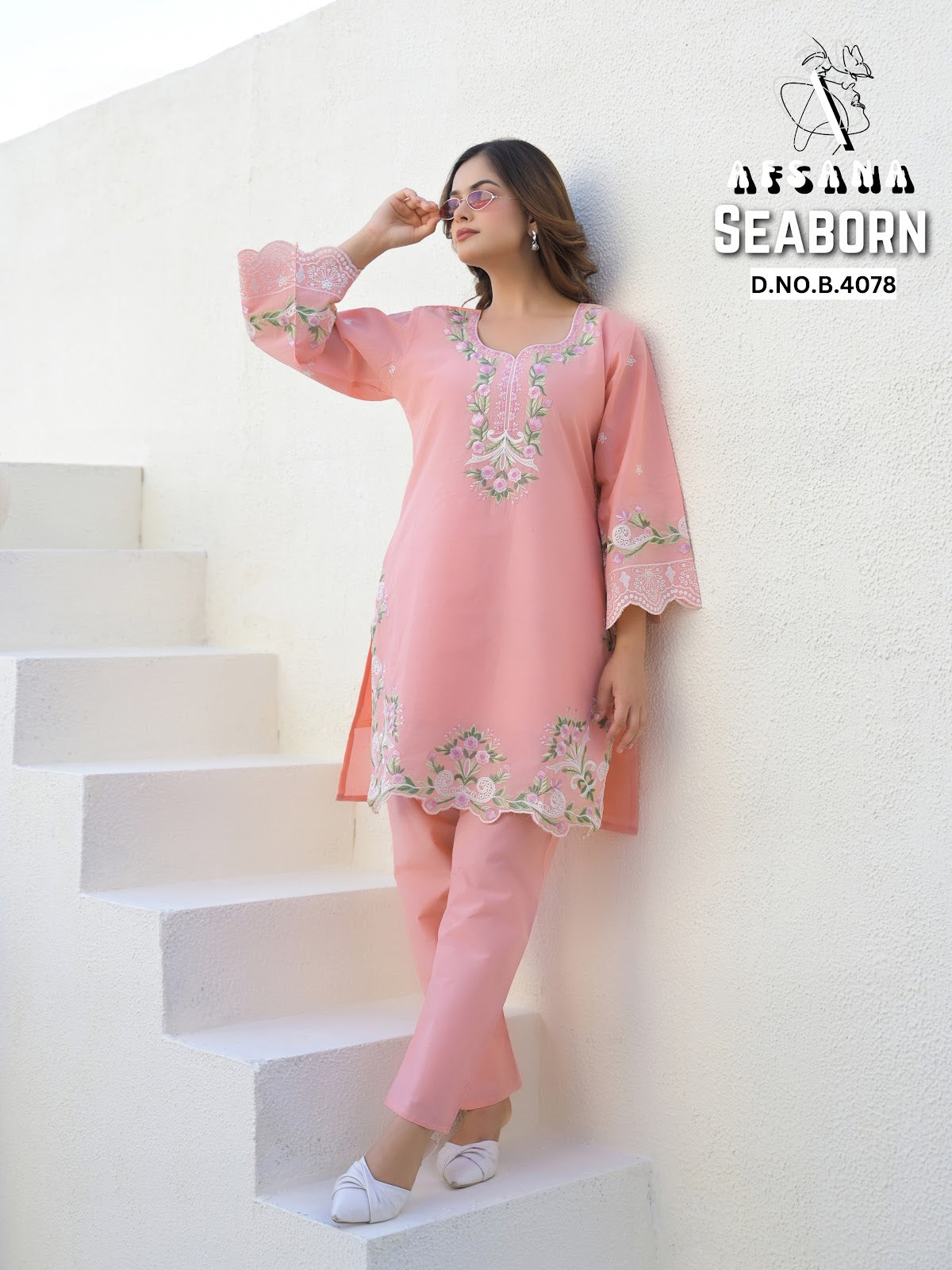 Seaborn Afsana Cotton Co Ord Set Exporter Gujarat