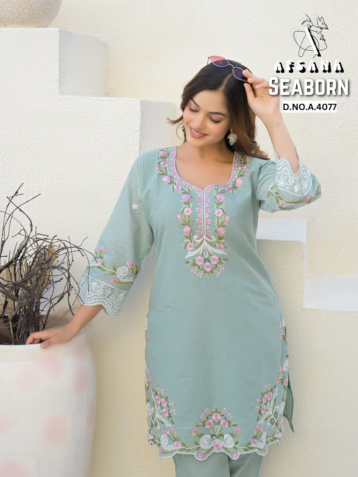 Seaborn Afsana Cotton Co Ord Set Exporter Gujarat