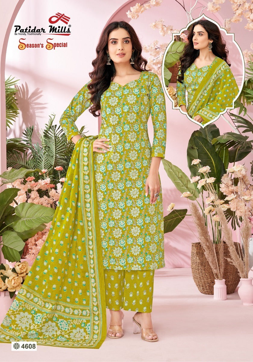 Season Special Vol 46 Patidar Mills Cotton Dress Material Exporter Ahmedabad