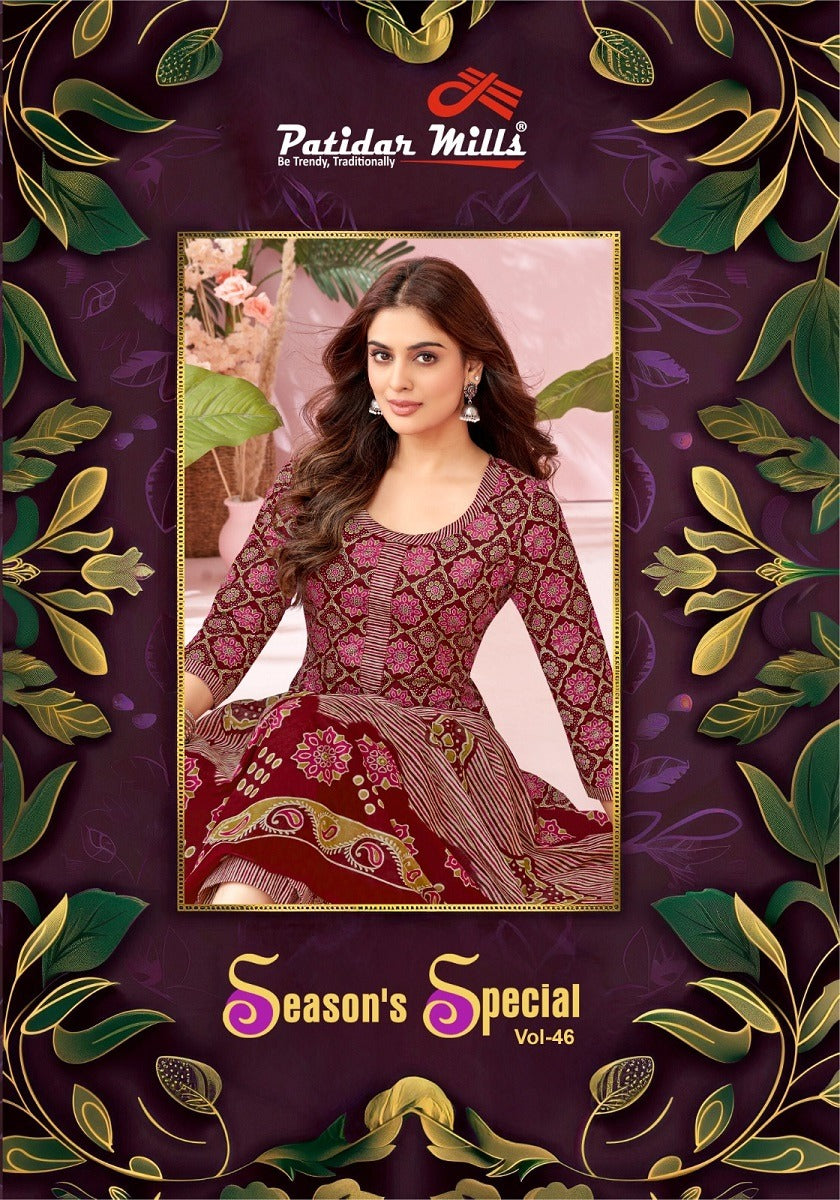 Season Special Vol 46 Patidar Mills Cotton Dress Material Exporter Ahmedabad