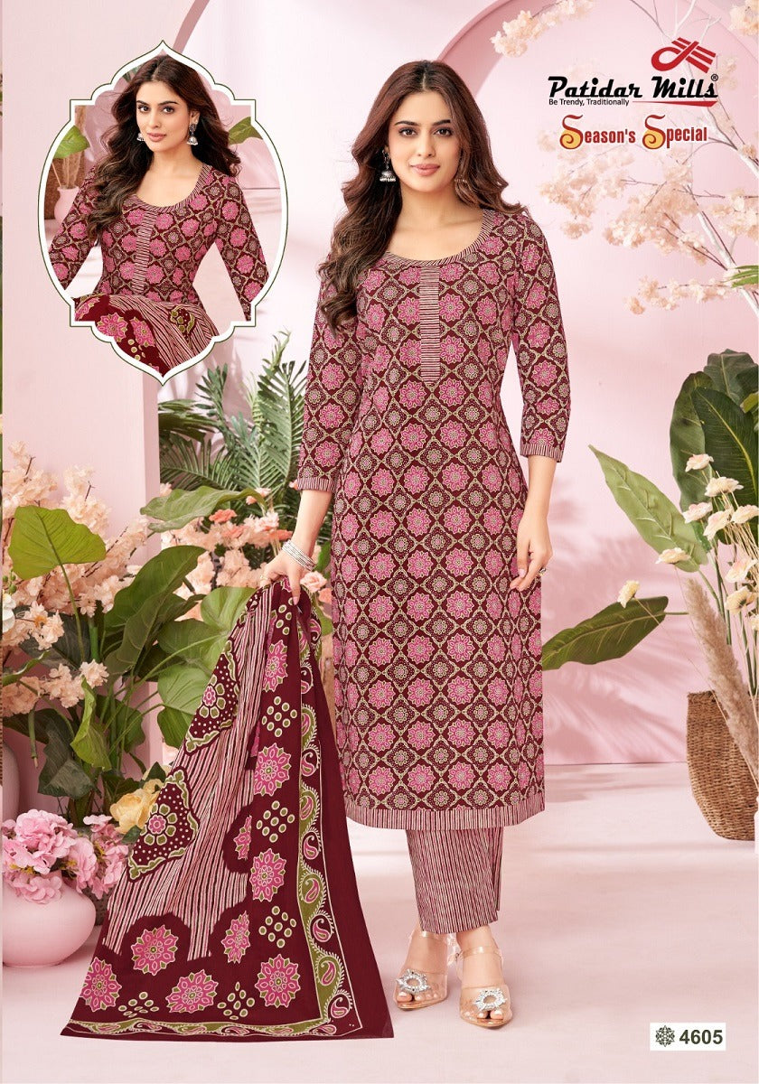 Season Special Vol 46 Patidar Mills Cotton Dress Material Exporter Ahmedabad
