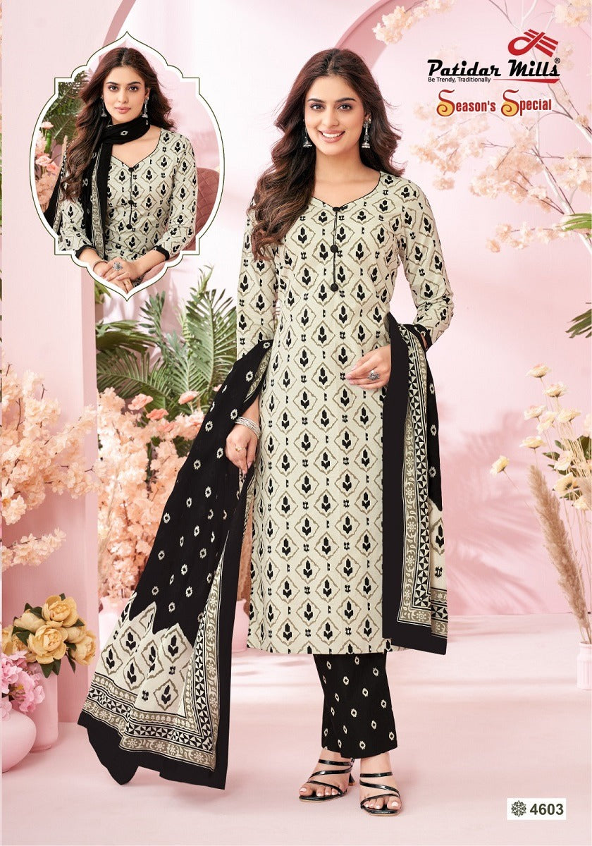 Season Special Vol 46 Patidar Mills Cotton Dress Material Exporter Ahmedabad