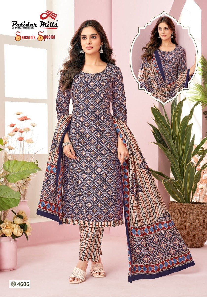 Season Special Vol 46 Patidar Mills Cotton Dress Material Exporter Ahmedabad