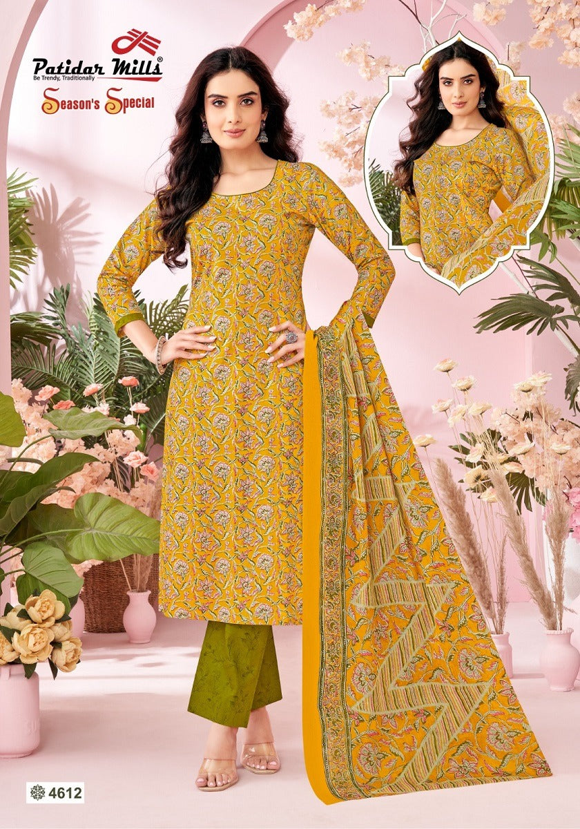 Season Special Vol 46 Patidar Mills Cotton Dress Material Exporter Ahmedabad