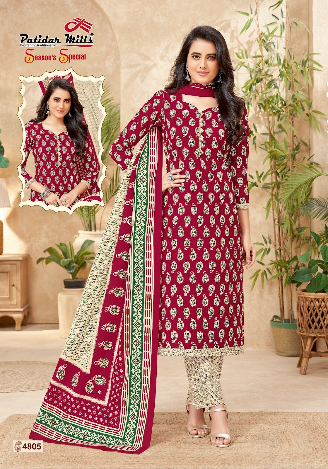 Seasons Special Vol 48 Patidar Mills Cotton Dress Material Manufacturer Gujarat