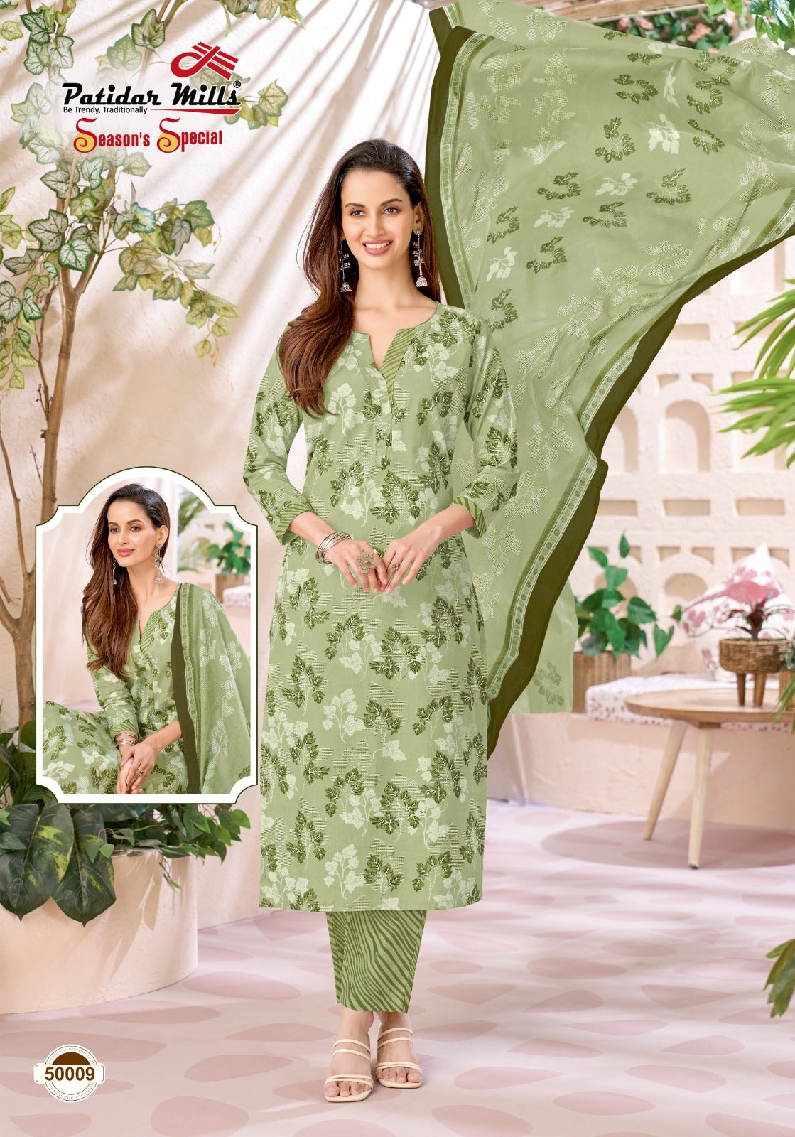 Seasons Special Vol 50 Patidar Mills Cotton Dress Material Wholesale Rate