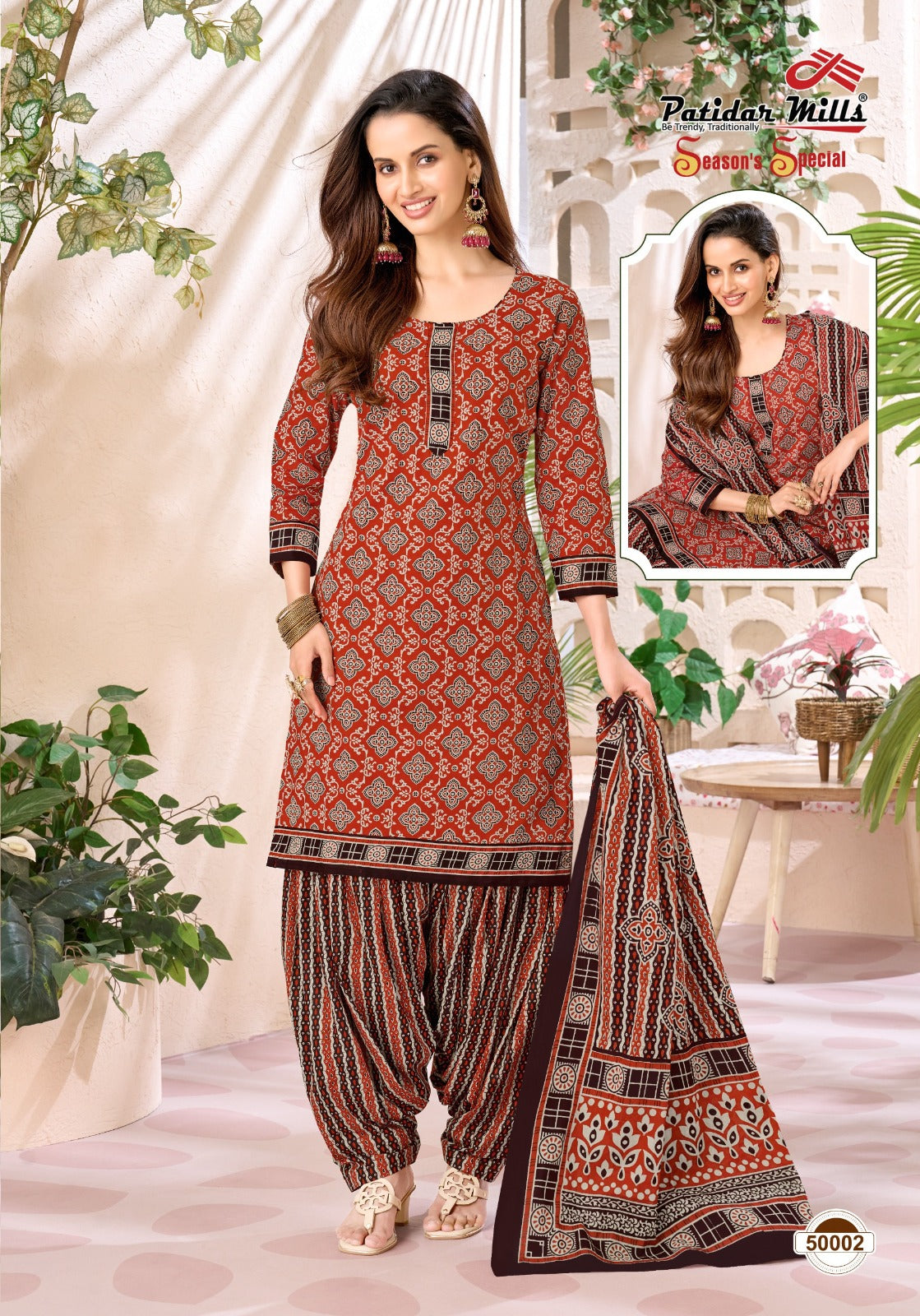 Seasons Special Vol 50 Patidar Mills Cotton Dress Material Wholesale Rate