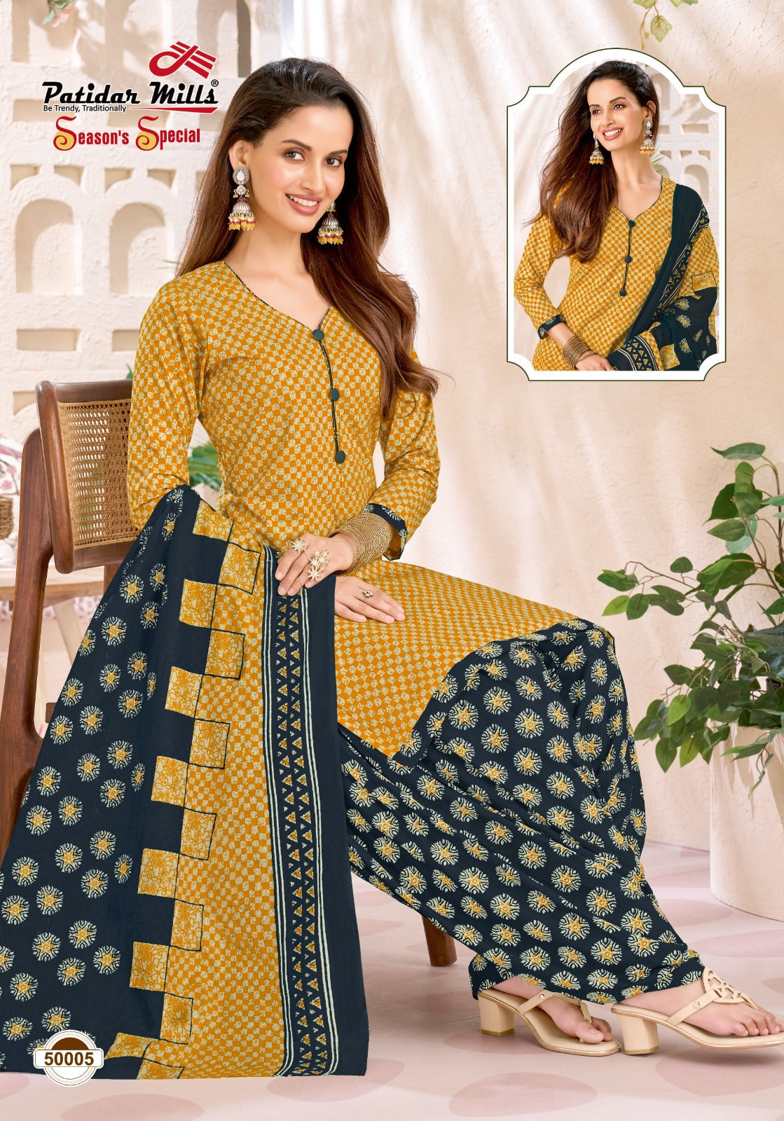 Seasons Special Vol 50 Patidar Mills Cotton Dress Material Wholesale Rate