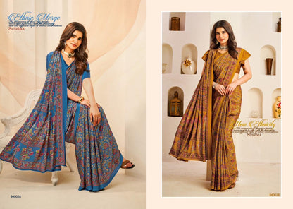 Seasons Sushma Crape Sarees Wholesale Price