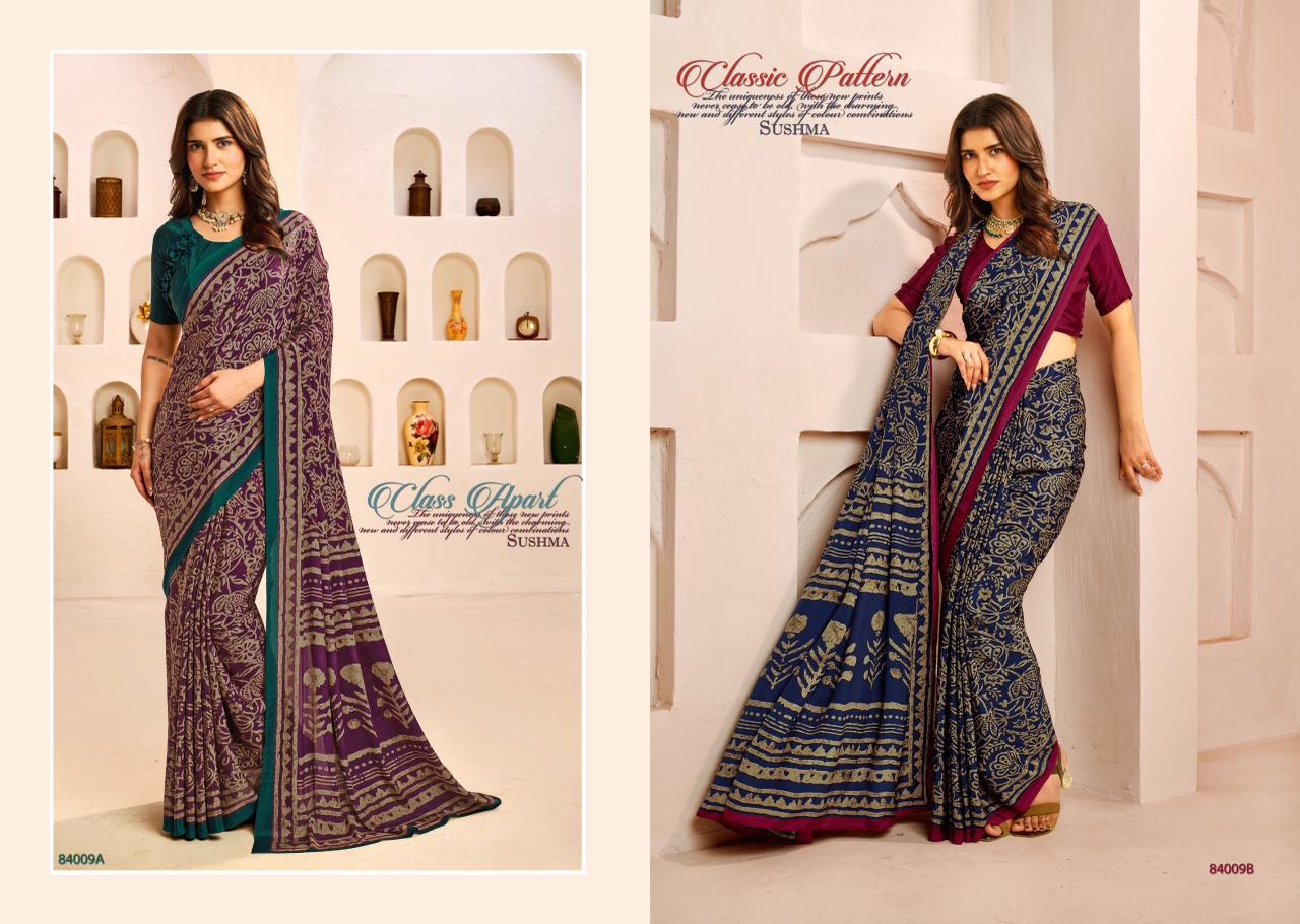 Seasons Sushma Crape Sarees Wholesale Price