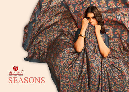 Seasons Sushma Crape Sarees Wholesale Price