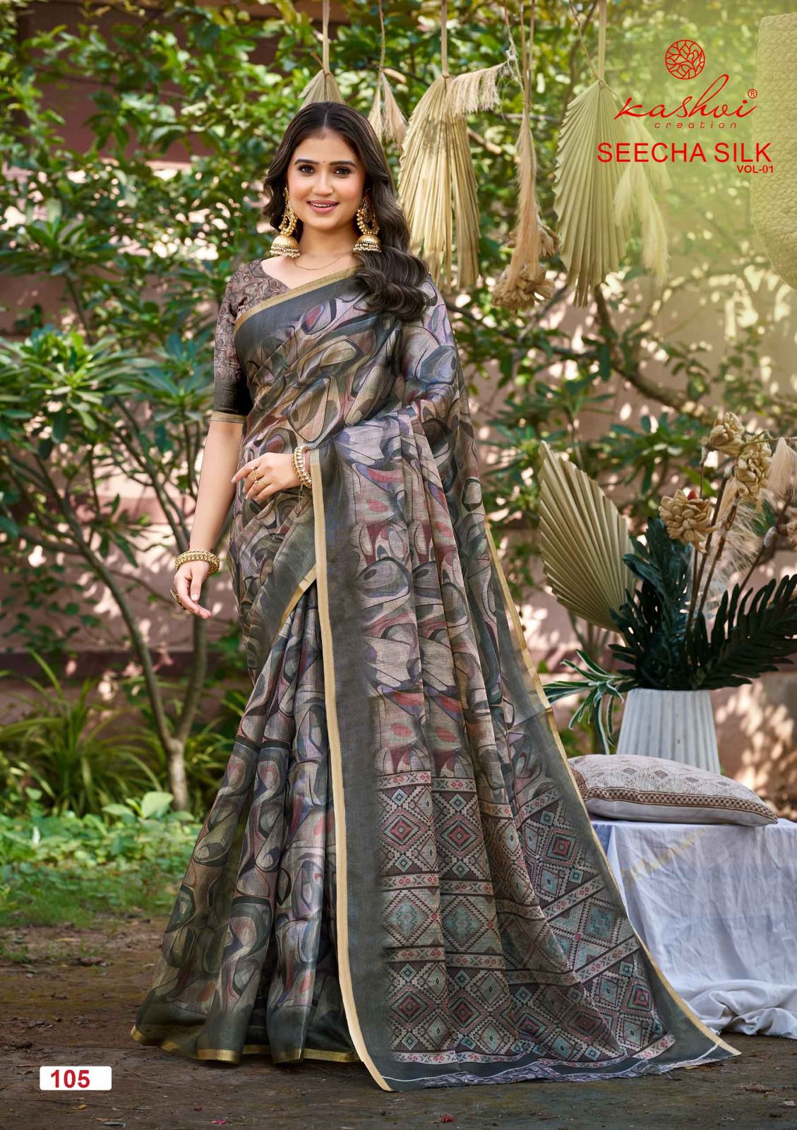 Seecha Silk Vol 1 Kashvi Creation Silk Sarees Wholesale Rate