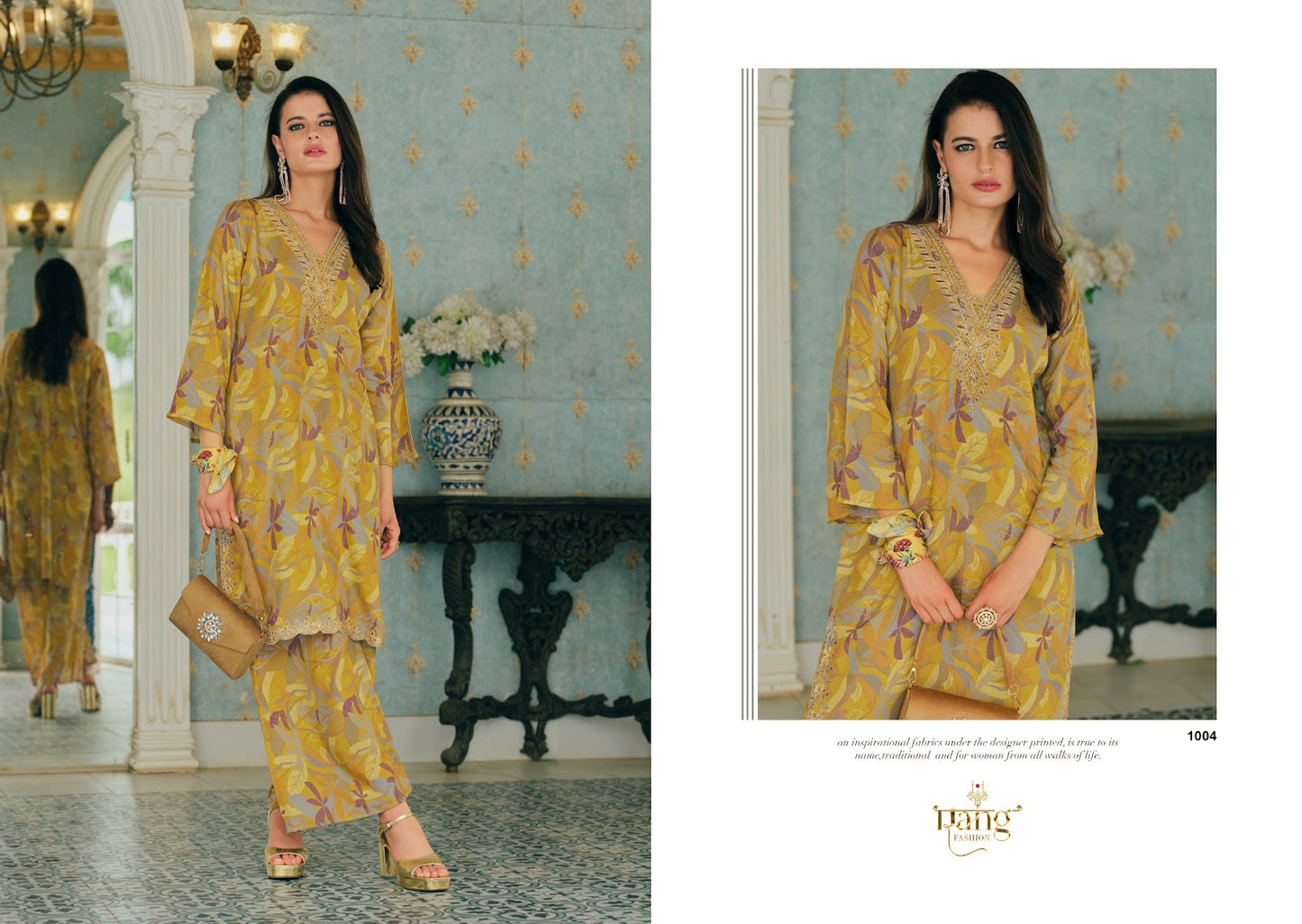 Seena Rang Fashion Pure Muslin Co Ord Set Wholesale Price