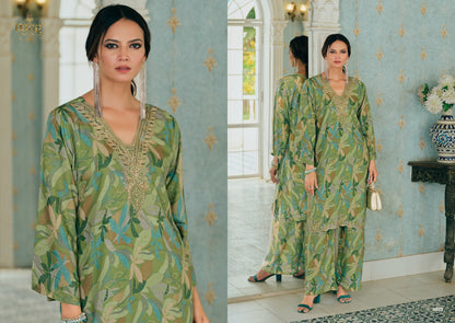 Seena Rang Fashion Pure Muslin Co Ord Set Wholesale Price