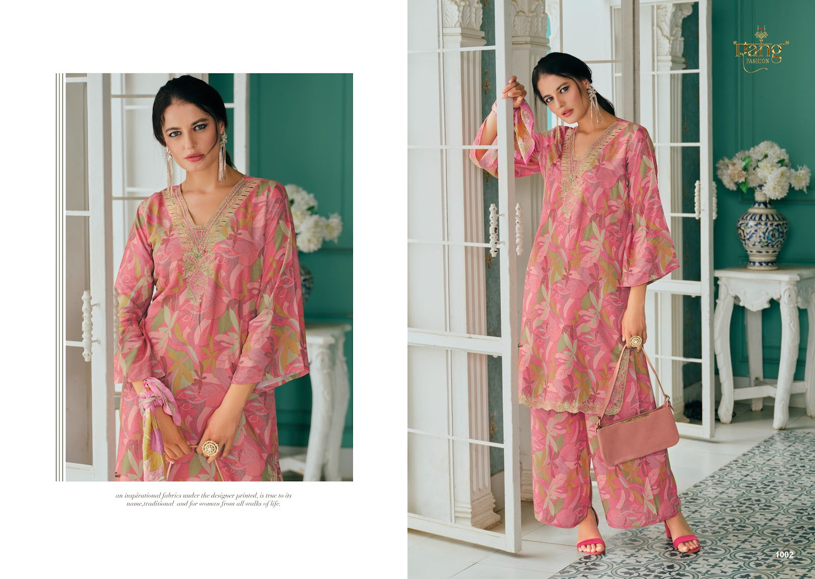 Seena Rang Fashion Pure Muslin Co Ord Set Wholesale Price