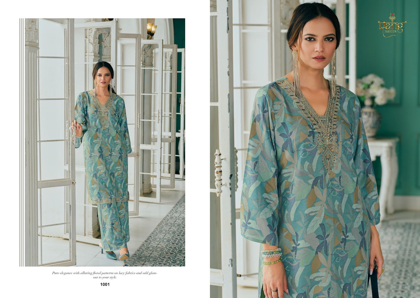 Seena Rang Fashion Pure Muslin Co Ord Set Wholesale Price