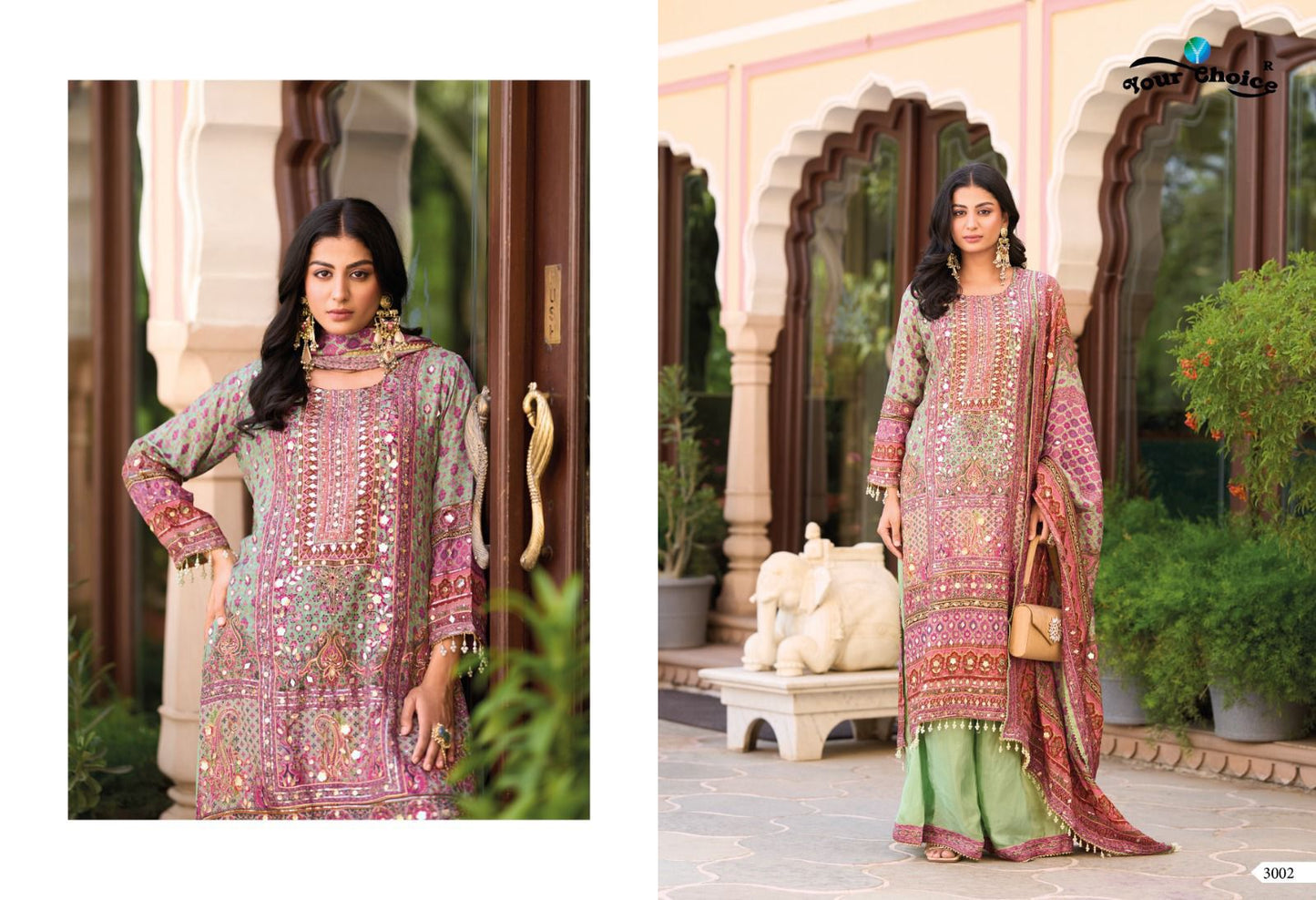Seerat 3 Your Choice Chinon Pakistani Readymade Suits Supplier Ahmedabad