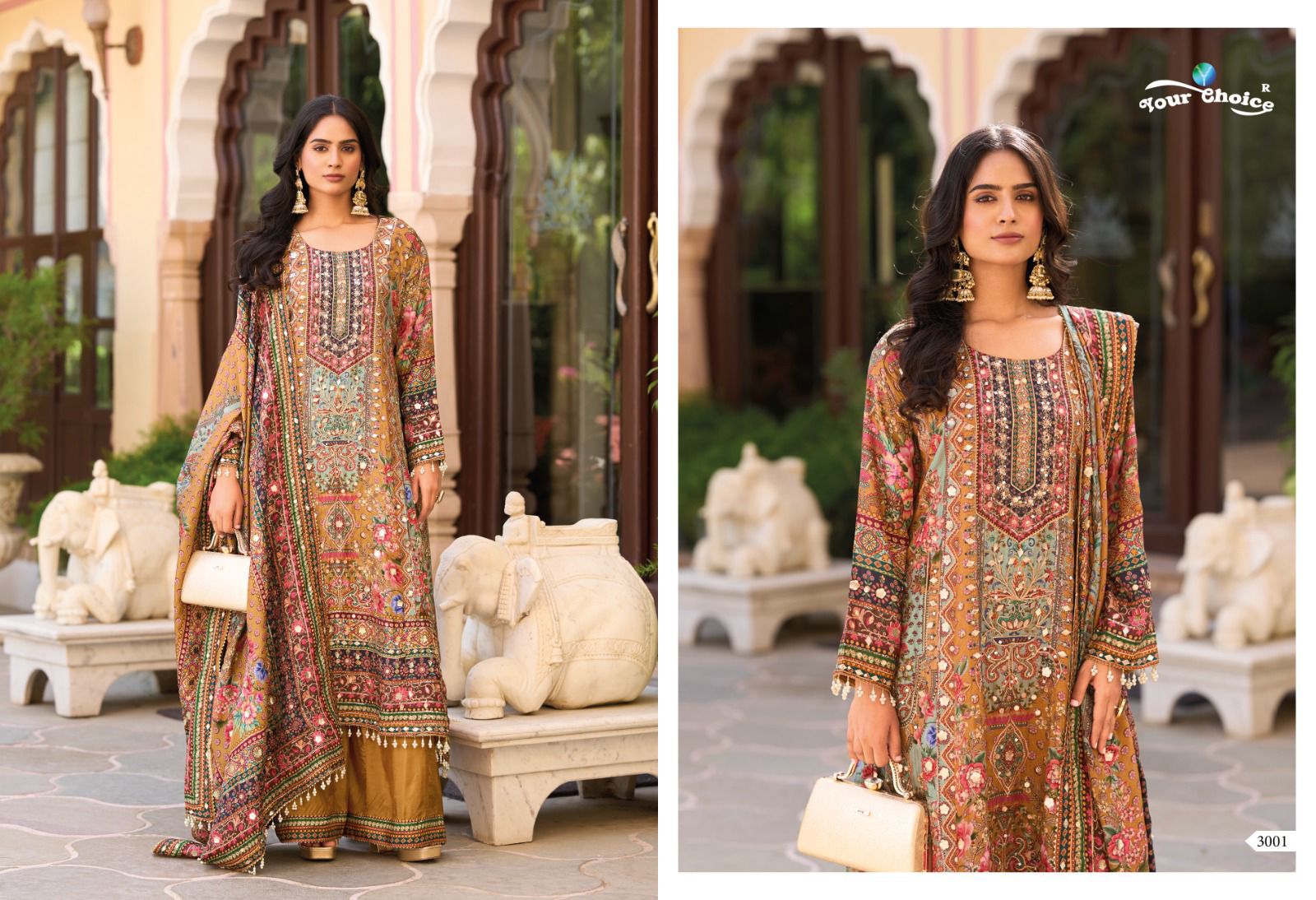 Seerat 3 Your Choice Chinon Pakistani Readymade Suits Supplier Ahmedabad