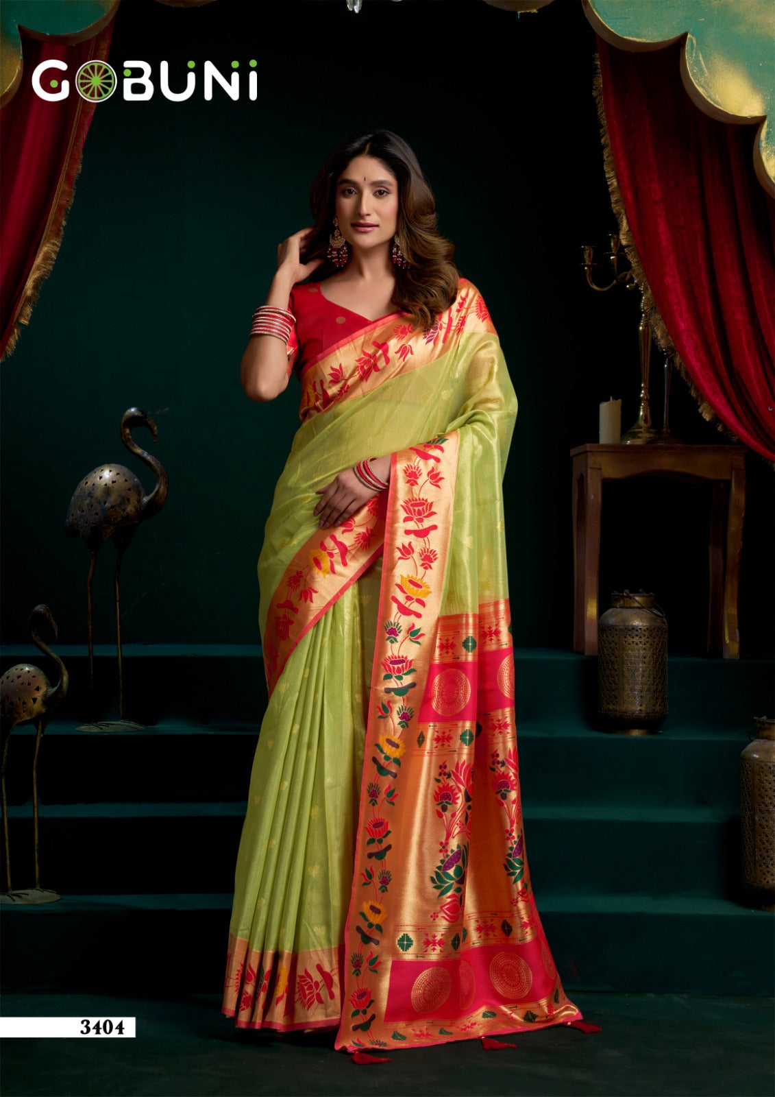 Seerat Gobuni Tissue Sarees Exporter India