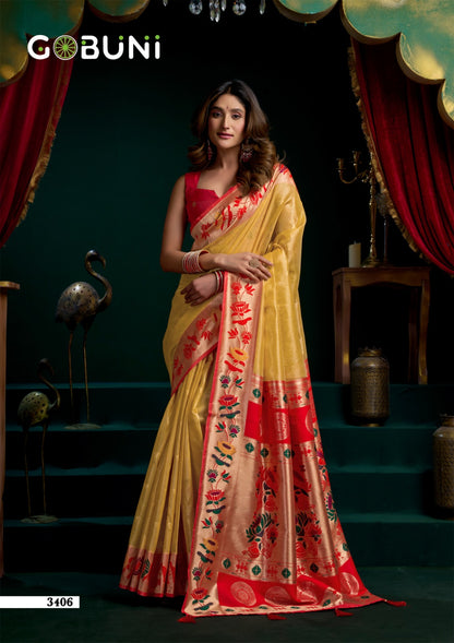 Seerat Gobuni Tissue Sarees Exporter India