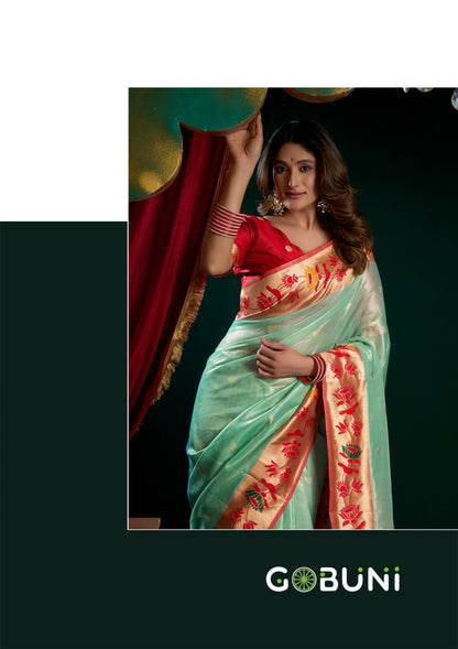 Seerat Gobuni Tissue Sarees Exporter India