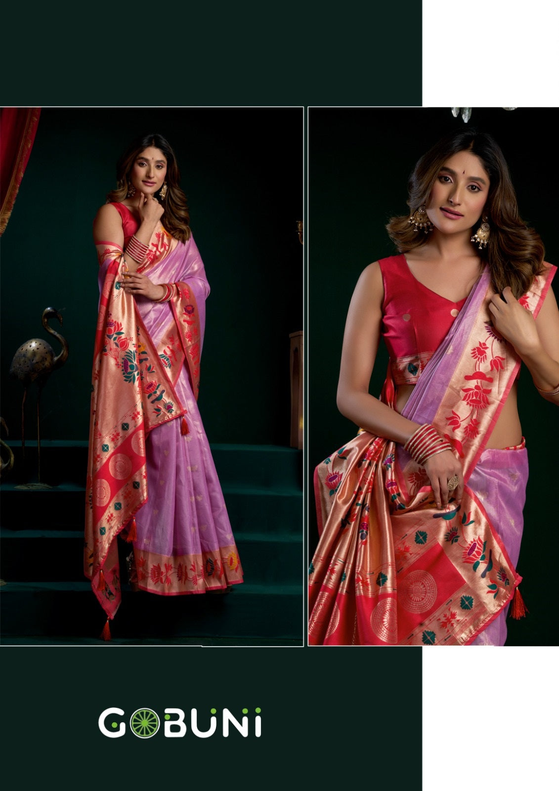 Seerat Gobuni Tissue Sarees Exporter India
