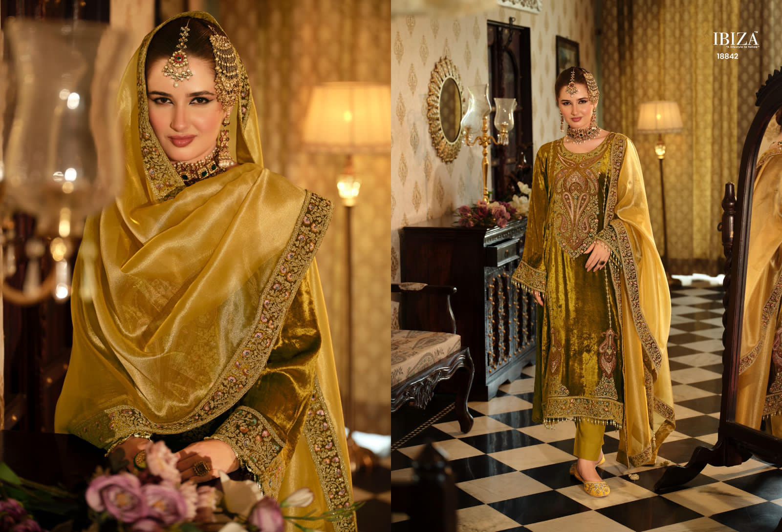 Seerat Ibiza Velvet Suits Exporter Ahmedabad