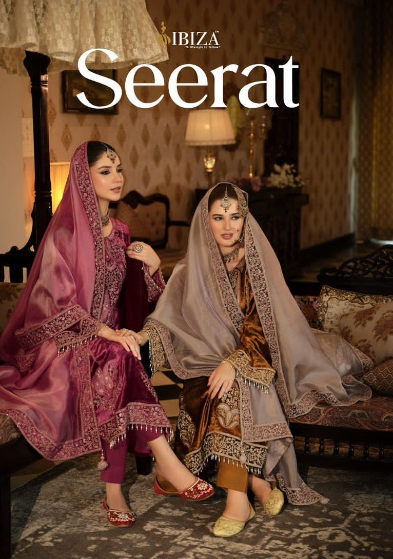 Seerat Ibiza Velvet Suits Exporter Ahmedabad