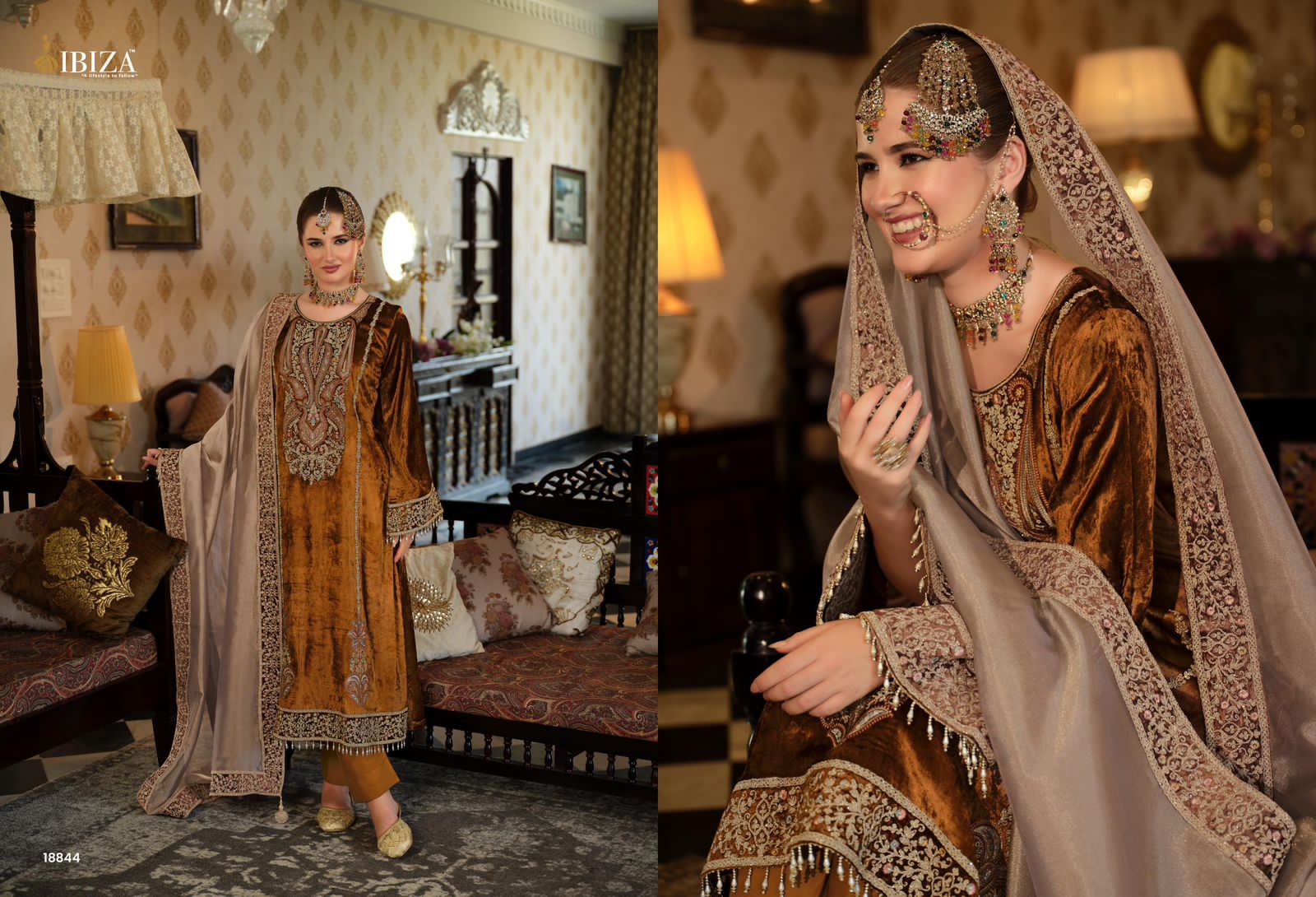 Seerat Ibiza Velvet Suits Exporter Ahmedabad