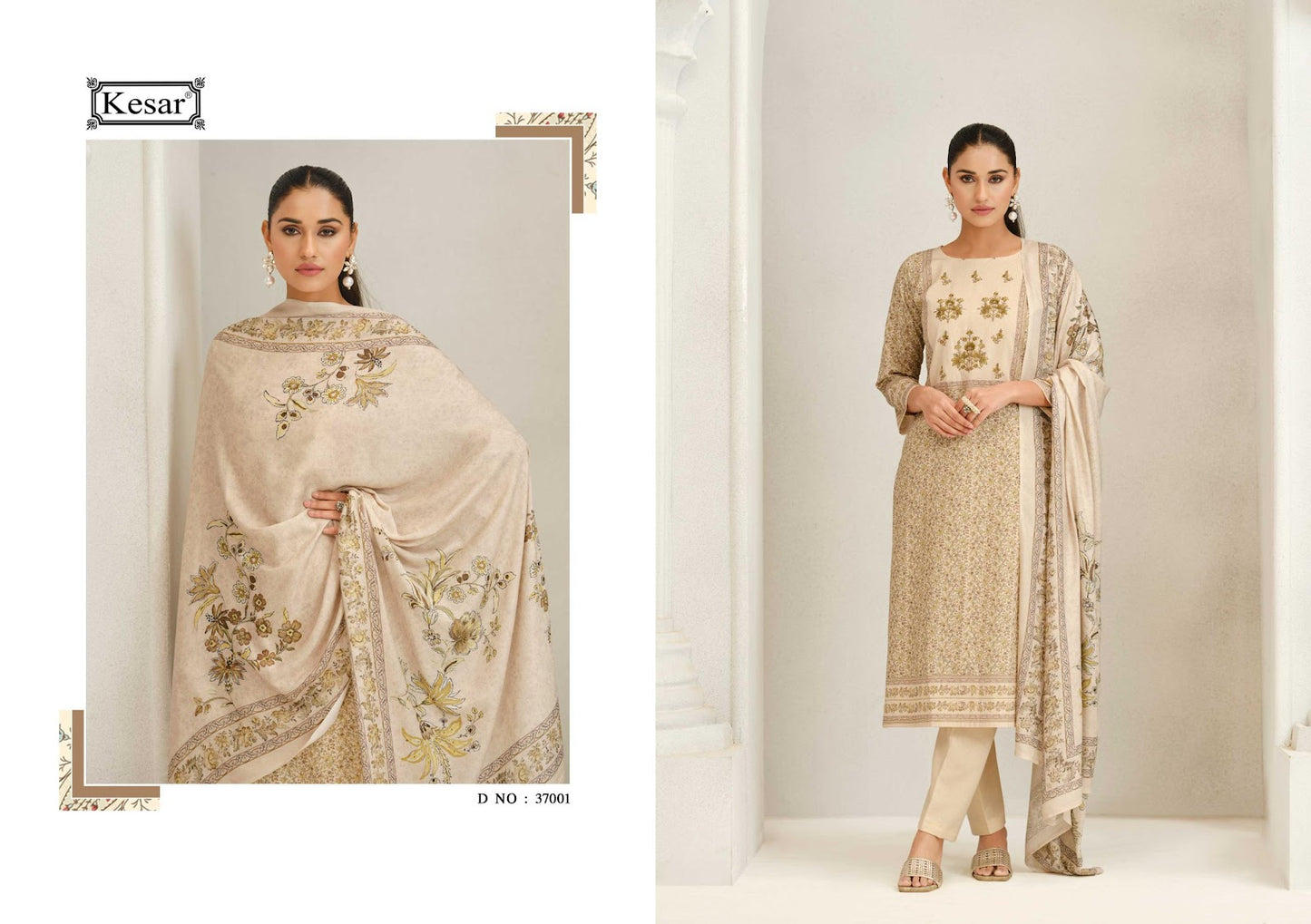 Naseeb Kesar Silk Velvet Suits Wholesale Price