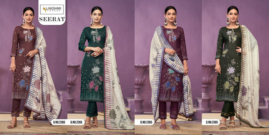 Seerat Laxmi Trendz Pure Viscose Pant Style Suits Wholesaler Ahmedabad