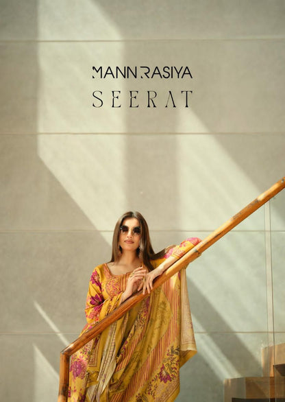 Seerat Mannrasiya Viscose Pashmina Suits Supplier India