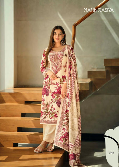 Seerat Mannrasiya Viscose Pashmina Suits Supplier India