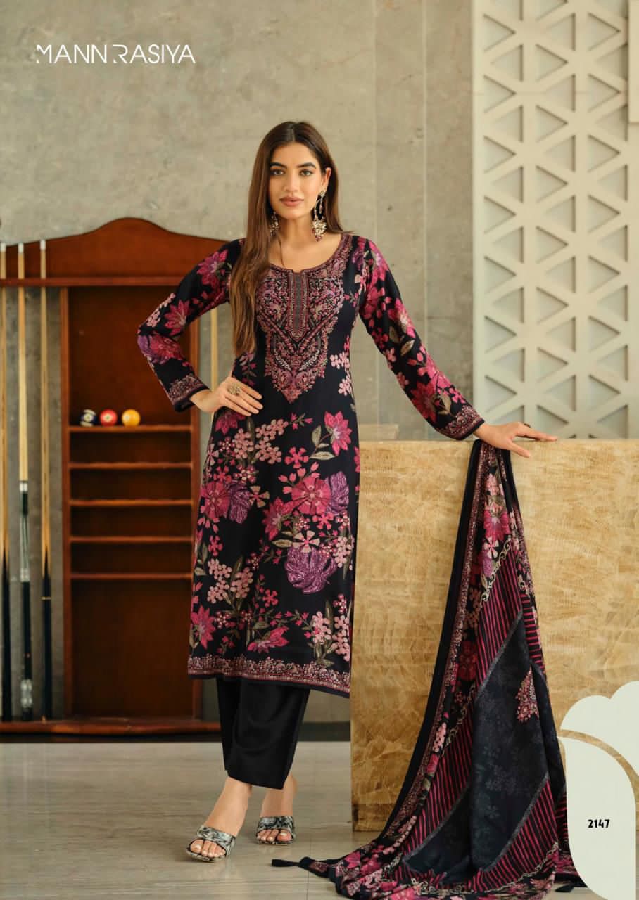 Seerat Mannrasiya Viscose Pashmina Suits Supplier India