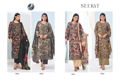 Seerat Vivek Pure Muslin Plazzo Style Suits Wholesale Rate