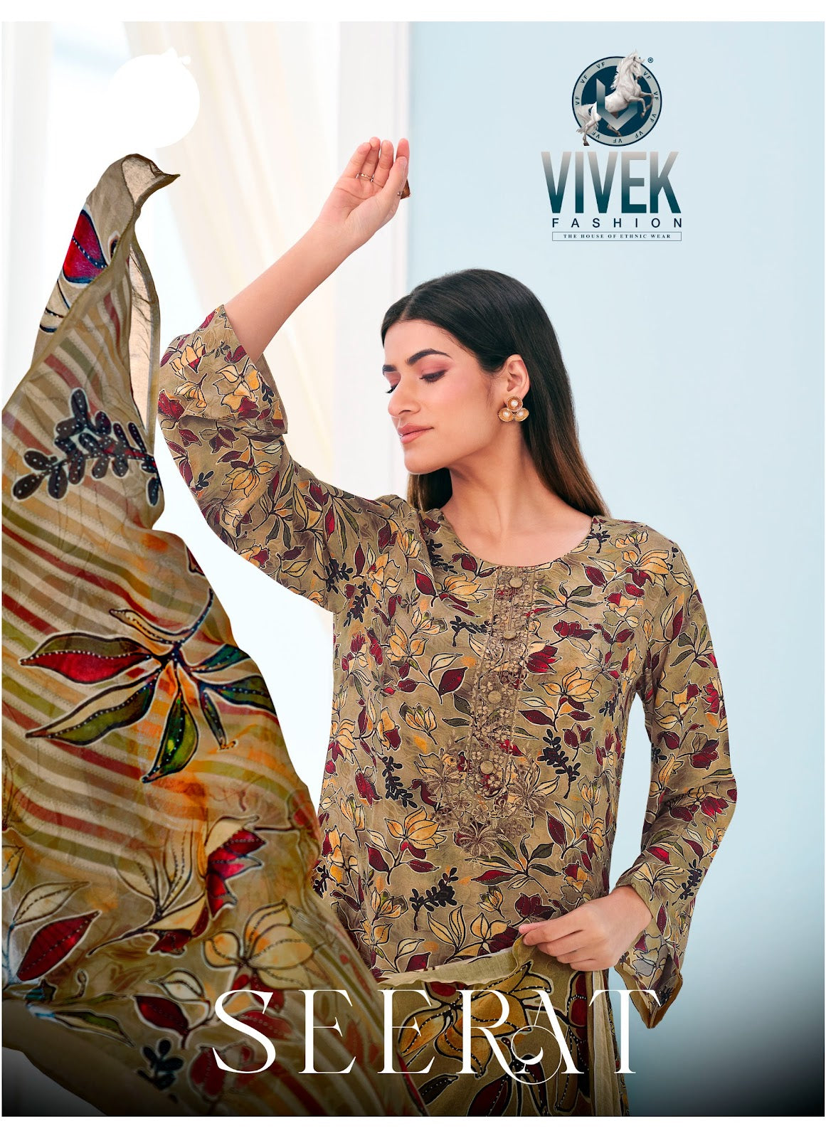 Seerat Vivek Pure Muslin Plazzo Style Suits Wholesale Rate