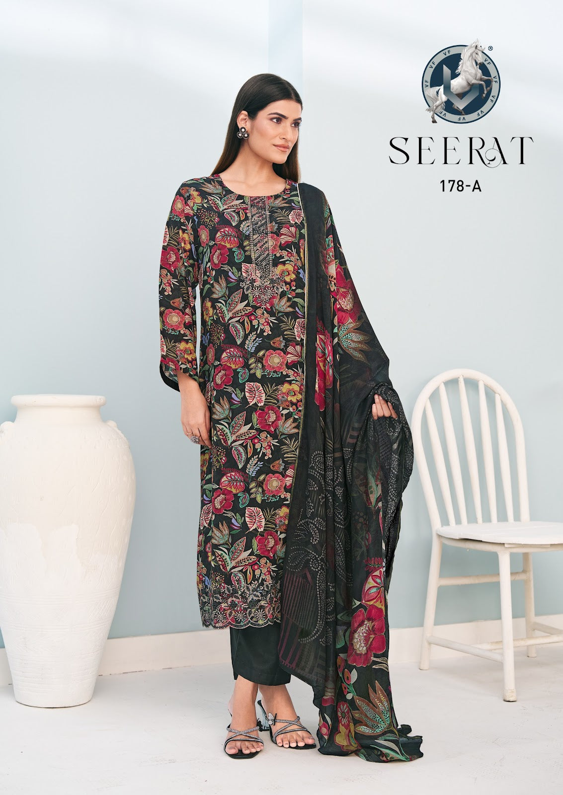 Seerat Vivek Pure Muslin Plazzo Style Suits Wholesale Rate