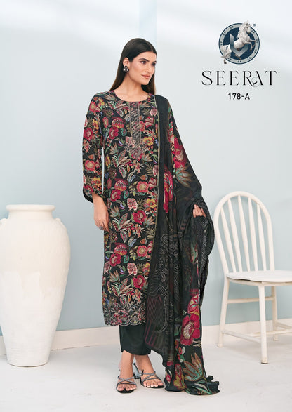 Seerat Vivek Pure Muslin Plazzo Style Suits Wholesale Rate