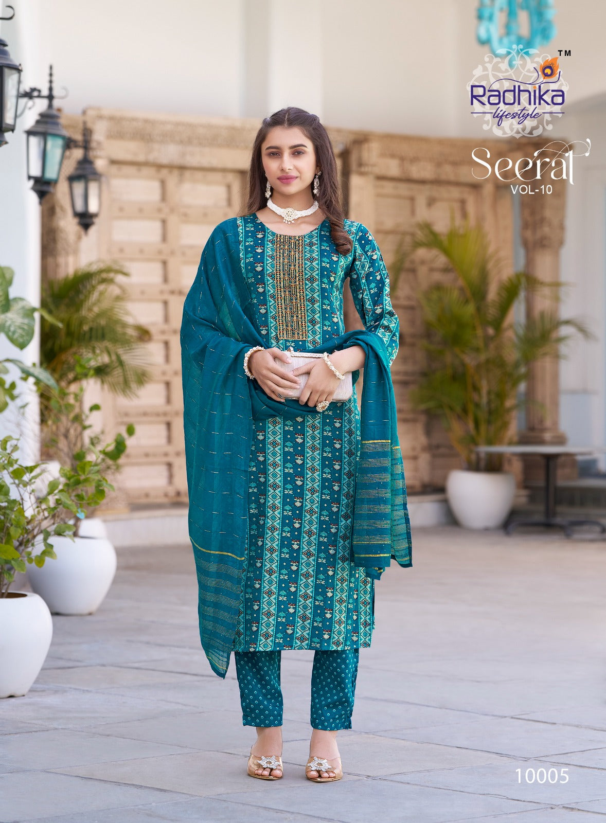 Seerat Vol 10 Radhika Lifestyle Rayon Capsule Readymade Pant Style Suits Manufacturer India