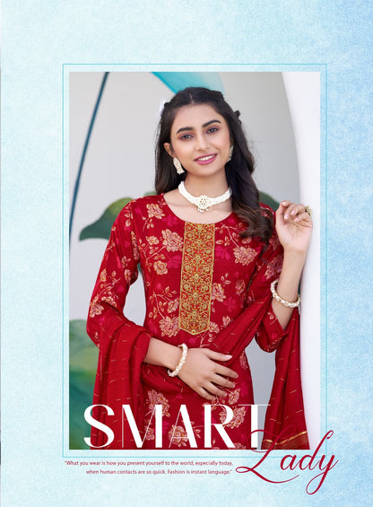 Seerat Vol 10 Radhika Lifestyle Rayon Capsule Readymade Pant Style Suits Manufacturer India