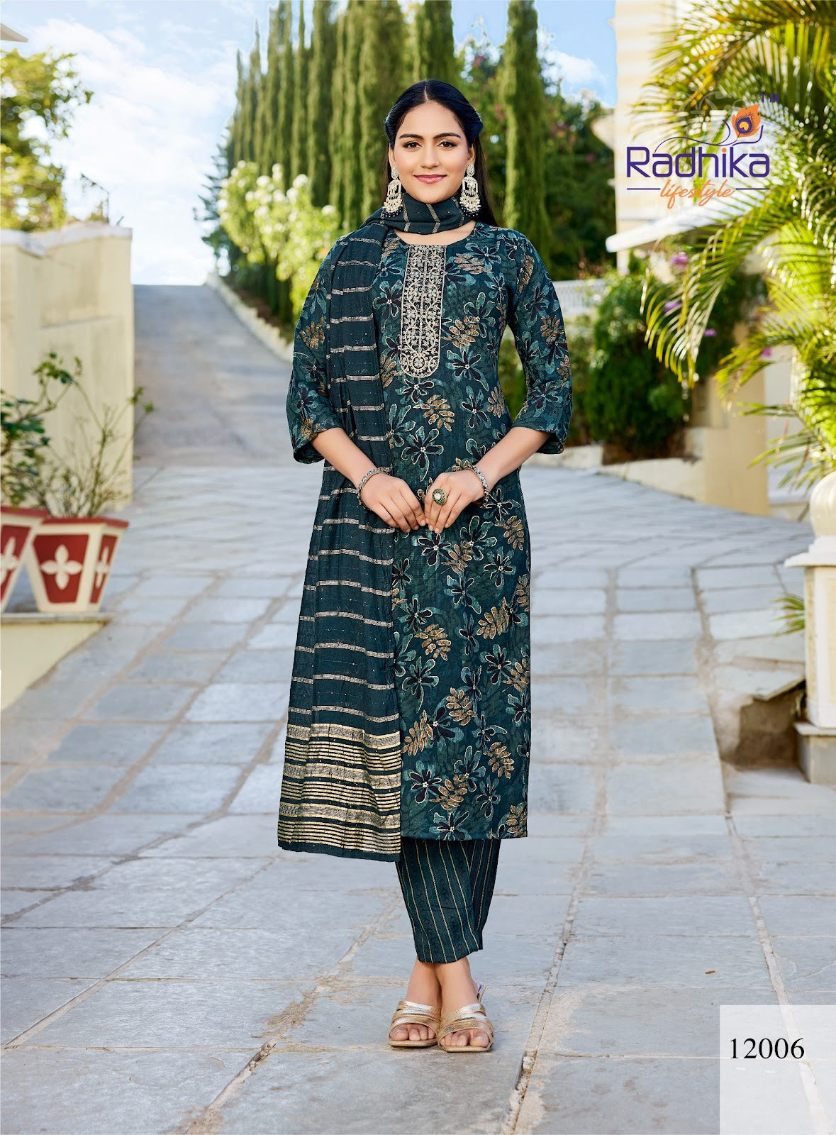 Seerat Vol 12 Radhika Lifestyle Rayon Readymade Pant Style Suits Wholesale