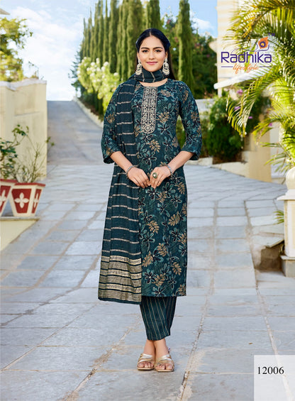 Seerat Vol 12 Radhika Lifestyle Rayon Readymade Pant Style Suits Wholesale