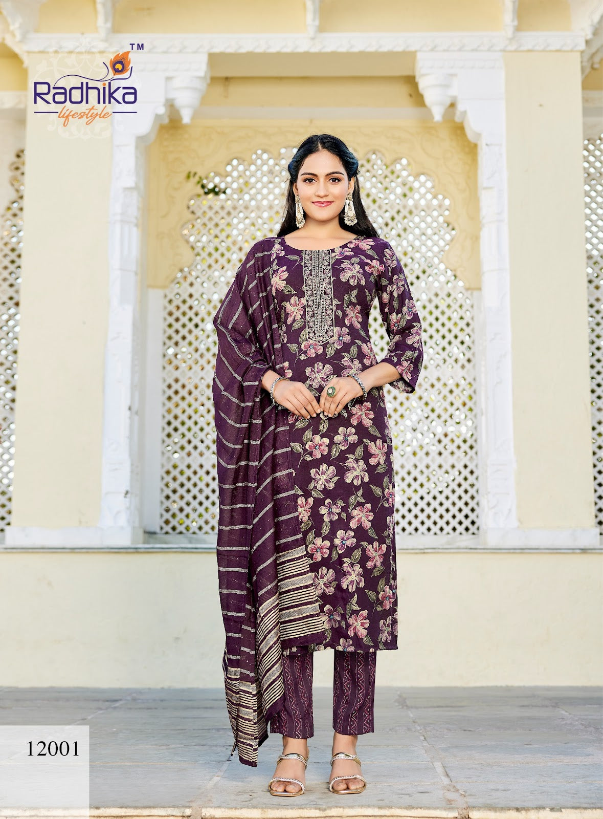 Seerat Vol 12 Radhika Lifestyle Rayon Readymade Pant Style Suits Wholesale