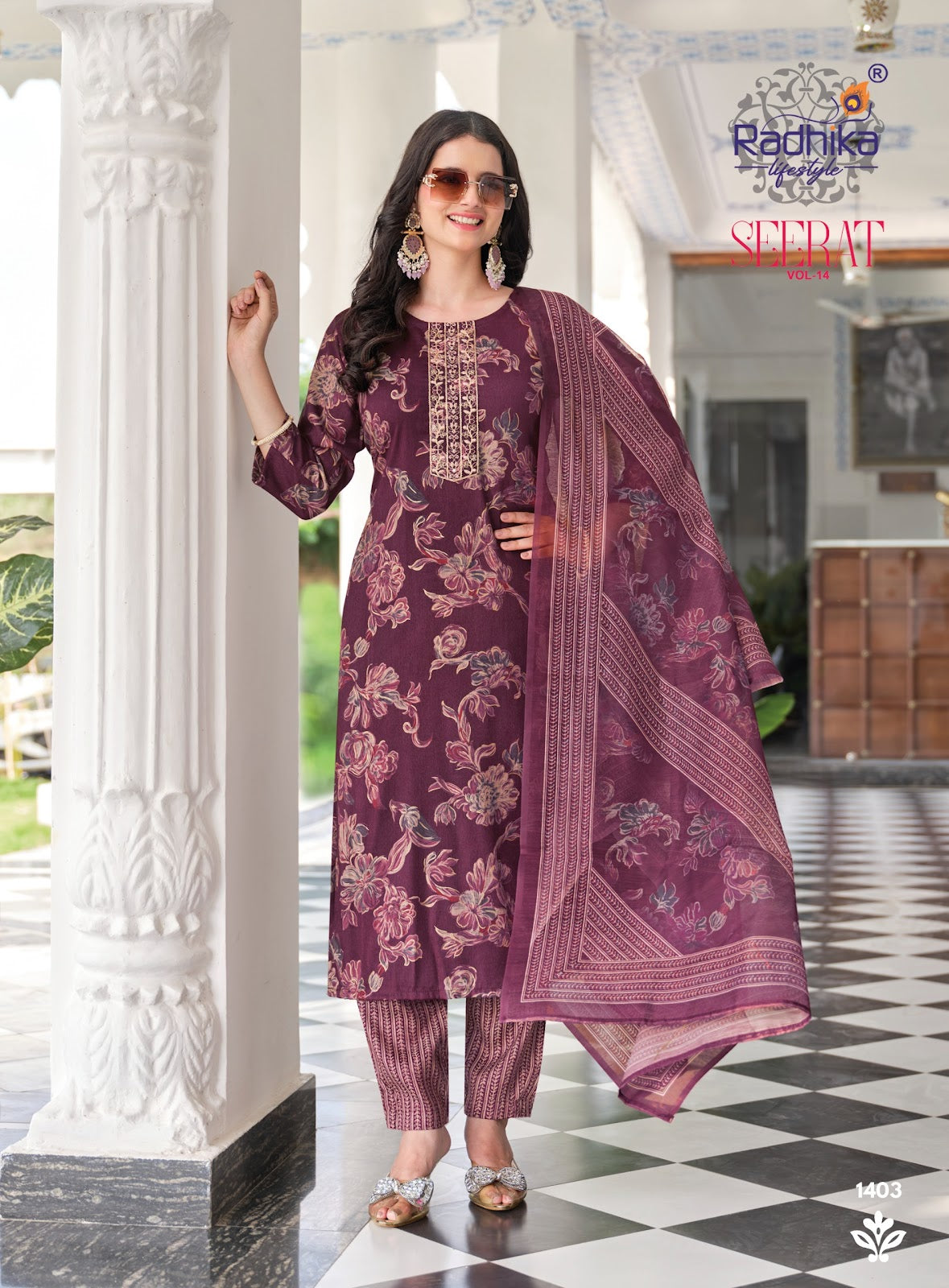 Seerat Vol 14 Radhika Lifestyle Rayon Readymade Pant Style Suits Wholesale Price