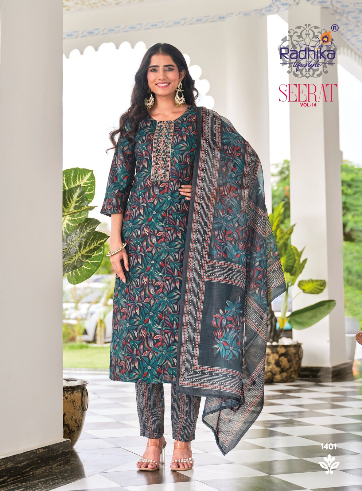 Seerat Vol 14 Radhika Lifestyle Rayon Readymade Pant Style Suits Wholesale Price
