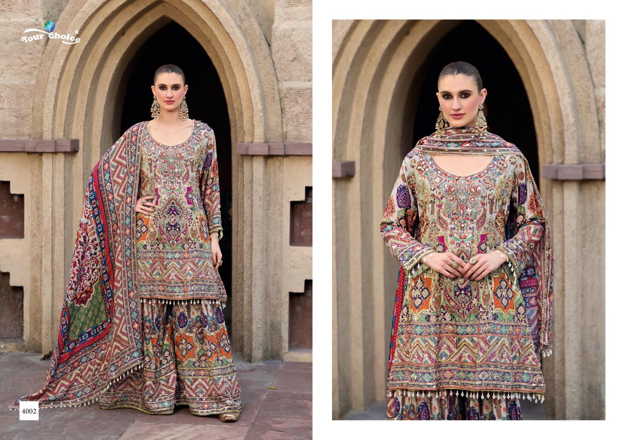 Seerat Vol 4 Your Choice Chinnon Pakistani Readymade Suits Exporter India