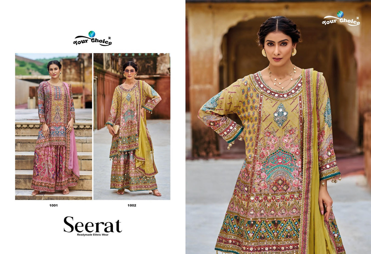 Seerat Your Choice Chinon Readymade Sharara Suits Manufacturer India