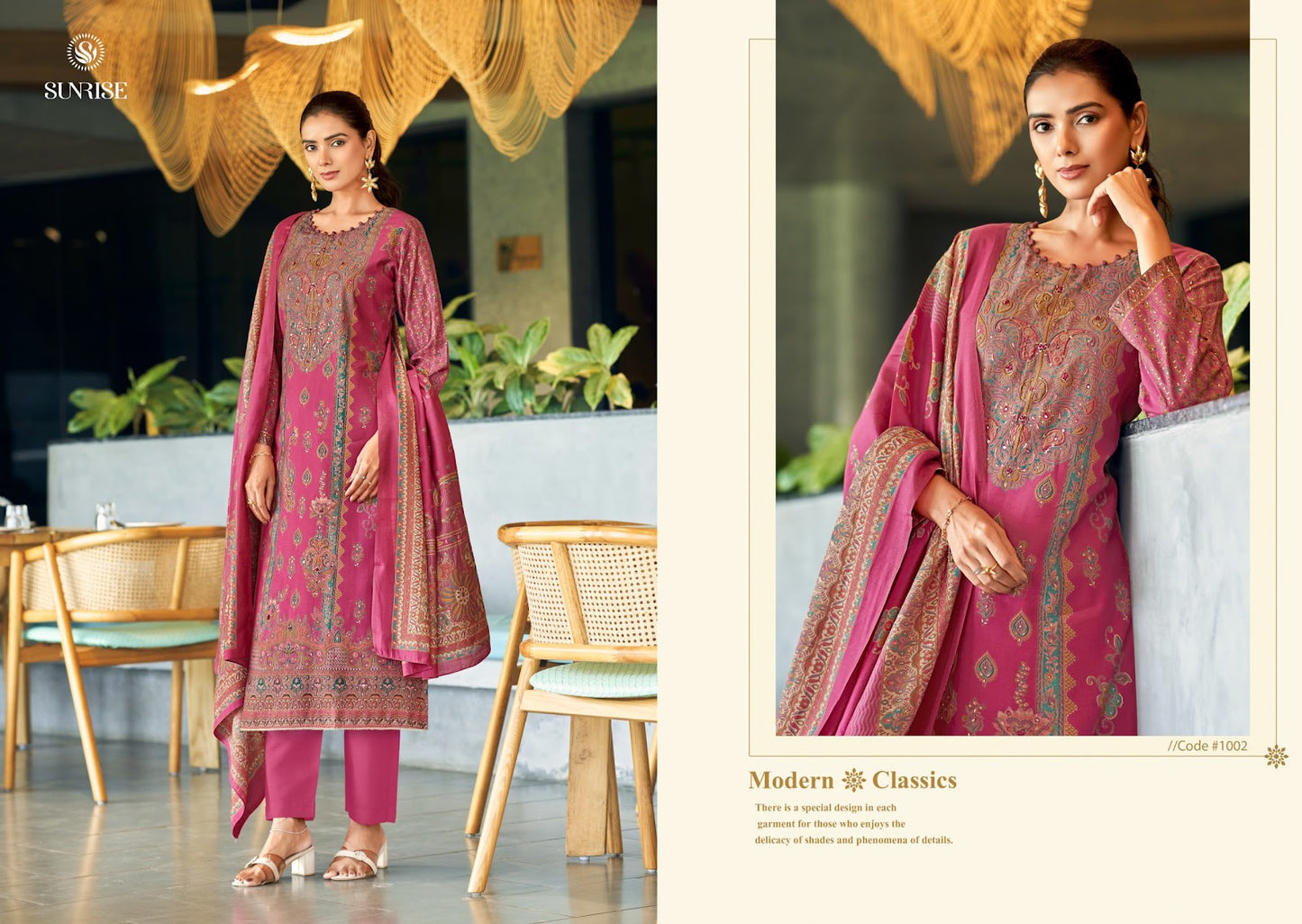 Sefali Silk Sunrise Modal Silk Pant Style Suits Supplier Ahmedabad